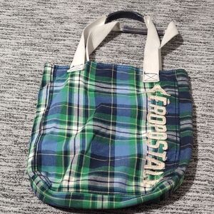Aeropostale Blue and Green Plaid Bag